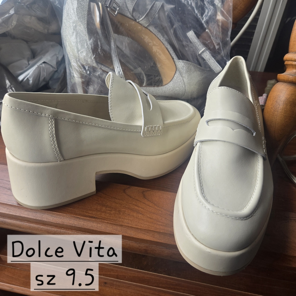 Dolce Vita Cream Platform Loafers